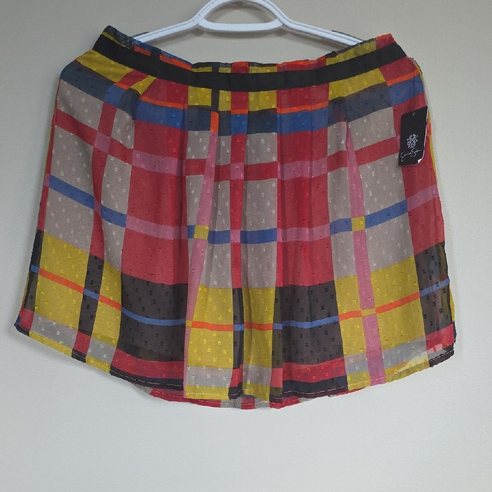 "Jessica Simpson" Colorful Plaid Women's Skirt Size Small
